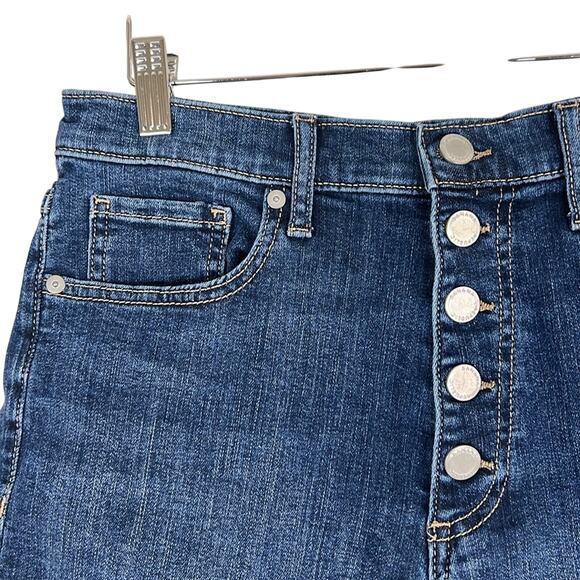 Banana Republic High Rise 3" Shorts Womens 29 Dark Wash Cutoff Classiccore - Picture 2 of 5